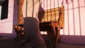 How he uses those long nails to scratch the soles of his feet (7)