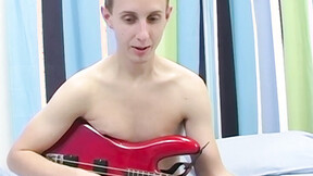 ”Petite  twink Jacob Rex wanks off after interview”