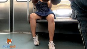upskirt en el metro de la ciudad de mexico mostrando mi ropa interior tanga