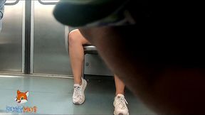 upskirt en el metro de la ciudad de mexico mostrando mi ropa interior tanga