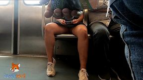 upskirt en el metro de la ciudad de mexico mostrando mi ropa interior tanga