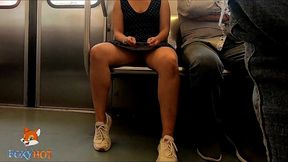upskirt en el metro de la ciudad de mexico mostrando mi ropa interior tanga