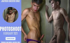 Twink Jhayden Cruz nude 2021 photoshoot raw solo model cum shots