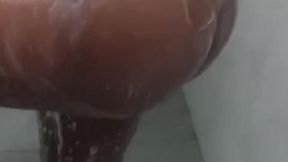 Ebony Sex Slave Teased and Creamed by Asian Babe
