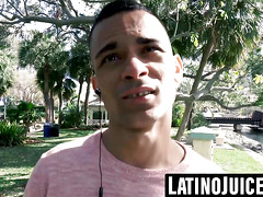 Straight Latino gets pounded hard bareback in POV