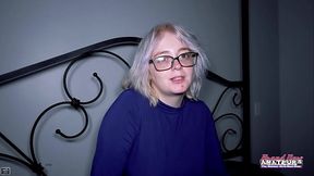 Horny Blonde Coed Annie Archer Sucks And Rides A Cock To Get Jizzed!