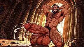 White and Black Men Showing Massive Cocks