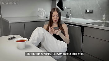 Amateur Brunette Sucks Big Cock