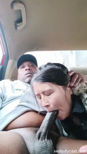 Asian Street Hooker Car Blowjob - Risky Roadside Deepthroat &amp; Swallow &amp; MILF