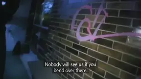 Krystina bends over for a wallet full of cash