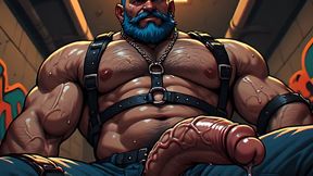 Kinky Leather Bulls Art