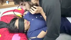 Bdsm Blinfdfolded Wife Share Surprize Wedding Anniversary Gift From Husband With Husbands Friend Hot Sex In Blindfold