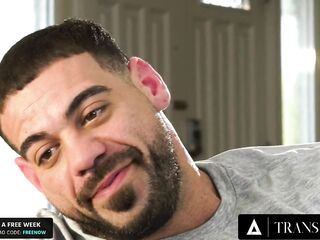 TRANSFIXED - Casey Kisses Rubs Her Large Wang Against Ricky Larkins Until That babe Blows Her Load!