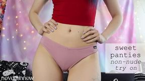 sweet panties try on nonnude