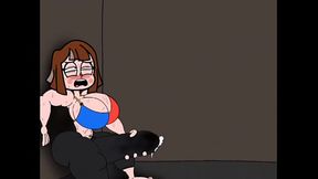 Pomni humana sola en el cuarto de huespedes