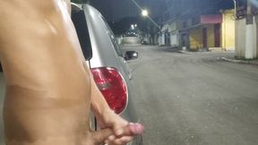 Cumming on the Street