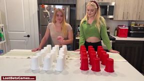 Taylor Pairs with Maddie for a Playful Strip Dice Cup Game