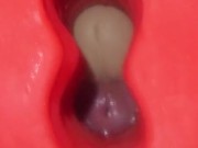 Introducing Wet straight edge Cock Block dangling close up cock twink shorties #NotSponsored