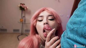 Skinny anime slut Karolina Geiman loves a fat dick