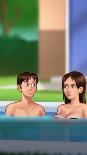 "NO MERCY: Fucking My Hot Stepsister in the Pool Until She Can't Walk"   Clip 1