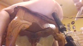 Fuck machine on high til I almost lose it