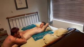 Milf suckling cock