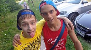 Enterprising guys get hold off a go-pro and have fun