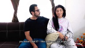 Getting My petite, latino Cousin to Give Me a Blowjob