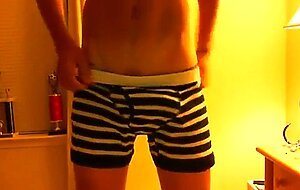 Hot Twink in Sexy Undies Strokes it on Webcam!