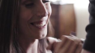 Transgender Babe Melanie Brook's Sensual Lesbian Sex with Step-Son