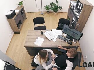 LOAN4K. She got her loan after a proper blowjob and screwing on the office table