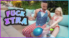 Patriotic Cecelia Taylor gets pounded in her tight pussy