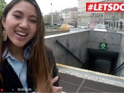 LETSDOEIT - Charlie Dean Picks Up And Asian Tourist And Makes Her Squirt