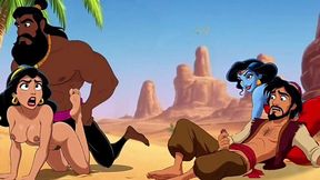 Aladdin Porn Parody: Gorgeous Buxom Princess Jasmine Does Something Naughty And Not Just With Aladdin