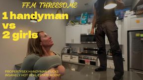 24 min PropertySex Handyman Fucks Insanely Hot Real Estate Agents Incredibly HOT Threesome Creampie FULL