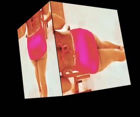 Walking to tease , boobies bounce,ask twerk