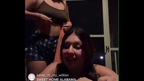 Tic Tok Girls Get Wet on Live