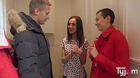 Petite Small Brunette Aletta Black Gets A Strong Cock For Her Holes