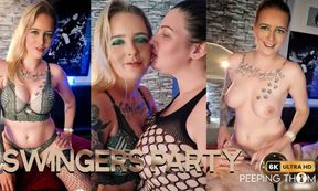 Melody Pleasure and Crystal Smith - Swingers Gangbang Party