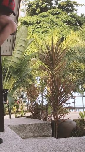 Outdoor villa twink sex