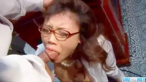 Japanese Secretary Tempts Her Boss With Irresistible Oral Ecstasy