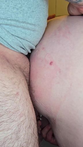 CUM OVER HAIRY BIG ASS AND PUSSY STEP MOM   Clip 1