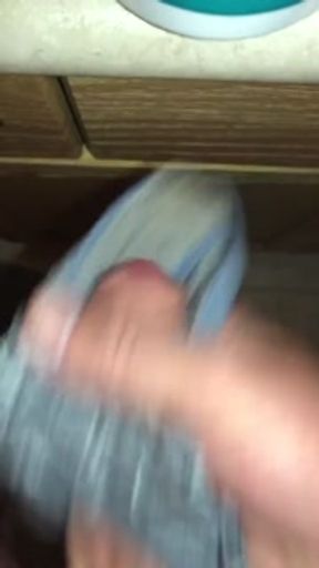 Licking my wifes Dirty Panties from the Laundry before &amp; after cumming in them, tastes so good