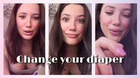 Childminder change your diaper