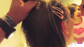 POV Sissy Femboy Ass Destroyed Gushing Cum Choked Hard