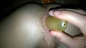Long Toy Deep Anal Gaping Close Up