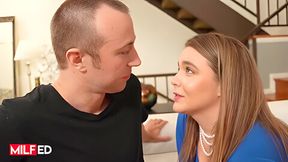 Natasha Nice Gets Interrupted By Her Stepson And Turns Solo Play Into Cock Riding