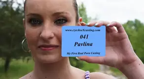 Pavlina's first porn casting