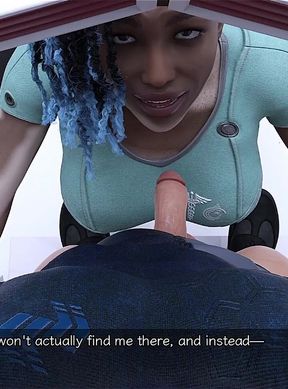 Stranded in Space - Hot Blowjob by Vitiligo Girl