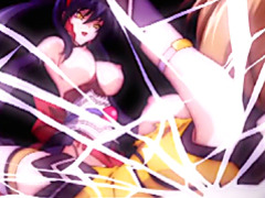 Trapped hentai in spidernet and hot fucked by shemale anime